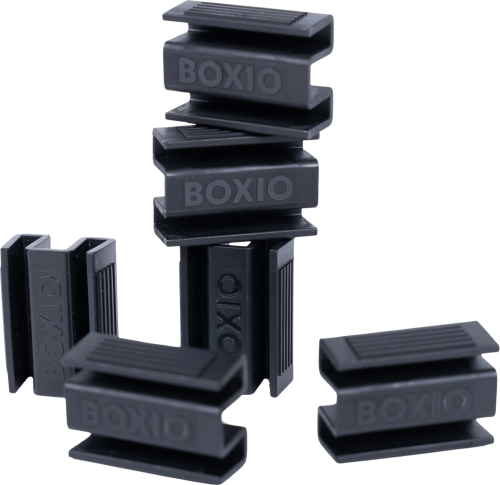 Boxio Clip 6 Stück Zubehör Trenntoiletten / Aufbewahrungsboxen schwarz - Toilettenbeutel & Toilettenzubehör