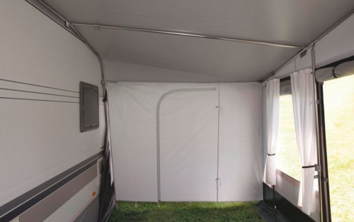 Brand Zusatzgestänge für Vorzelte und Zelte Dachstange mit Haken und Schelle Stahl 25 mm Länge 215 - 300 cm - Zelt-Gestänge & Zubehör