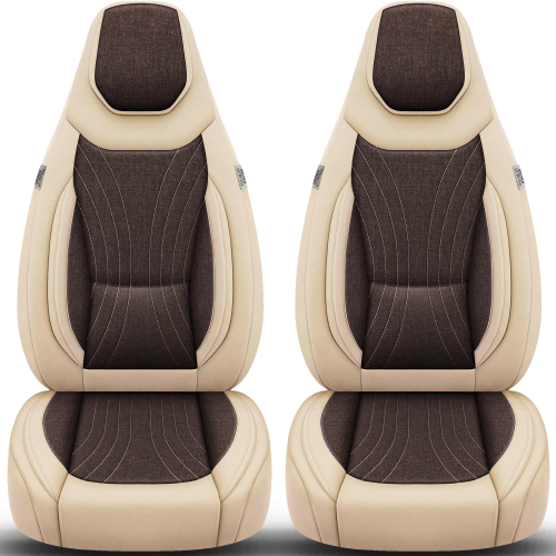 Bremer Sitzbezüge Wohnmobil Schonbezüge C-Serie 2 Stück für Fiat Ducato / Jumper / Boxer braun/beige - Sitzbezüge von Bremer-Sitzbezüge