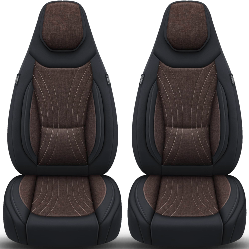 Bremer Sitzbezüge Wohnmobil Schonbezüge C-Serie 2 Stück für Fiat Ducato / Jumper / Boxer braun/schwarz - Sitzbezüge von Bremer-Sitzbezüge