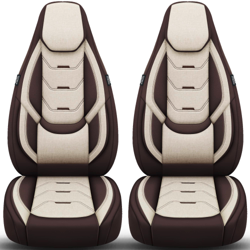 Bremer Sitzbezüge Wohnmobil Schonbezüge H-Serie 2 Stück für Fiat Ducato / Jumper / Boxer beige/braun - Sitzbezüge von Bremer-Sitzbezüge