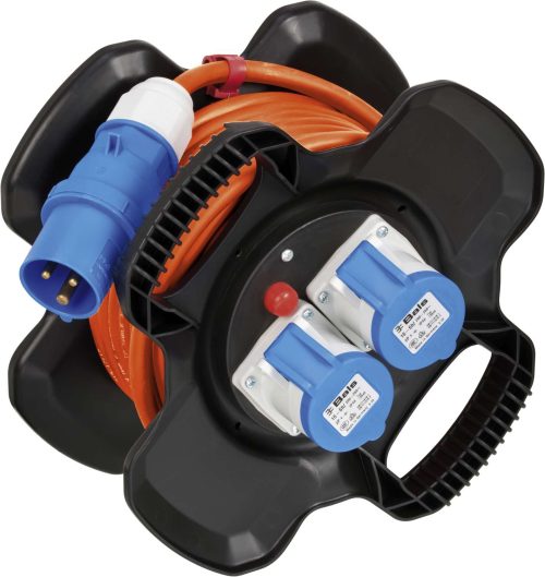 Brennenstuhl CEE-Kabeltrommel X-Gum orange 10m - Kabeltrommeln & Verlängerungskabel