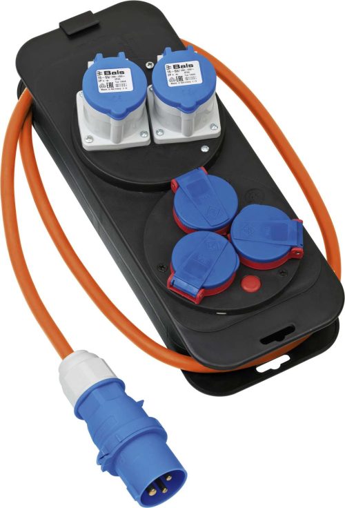 Brennenstuhl Camping Stromverteiler 2xCEE230V 16A mit CEE Stecker orange 1,5m - Verteilungseinheiten