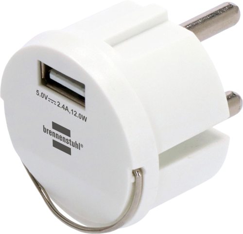 Brennenstuhl Steckdosenadapter Schutzkontakt 230 V auf USB-A 5 V - 12 / 24 V Adapter & Kupplung