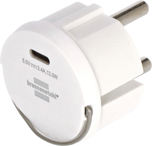 Brennenstuhl Steckdosenadapter Schutzkontakt 230 V auf USB-C 5 V - 12 / 24 V Adapter & Kupplung