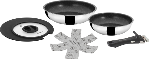 Brunner Academy Double Pan Pfannenset 4 teilig - Camping Pfannen & Woks