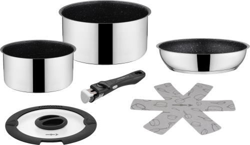 Brunner Academy Mini Kochset mit Pfanne und Töpfen 5-teilig mit Transporttasche - Kochgeschirr-Sets