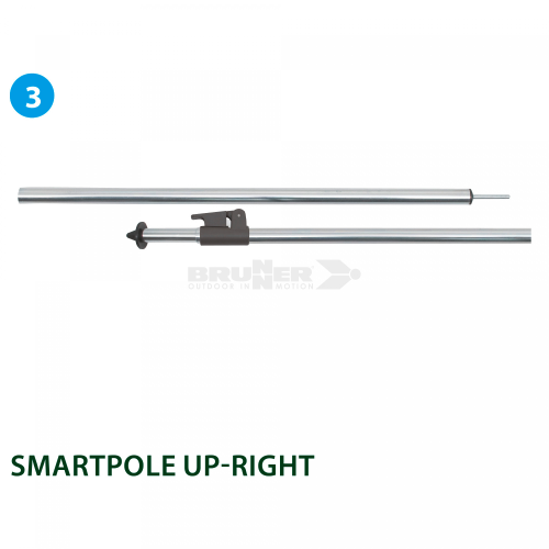 Brunner Alu Smartpole Aufstellstab 110-200 cm - Zelt-Gestänge & Zubehör