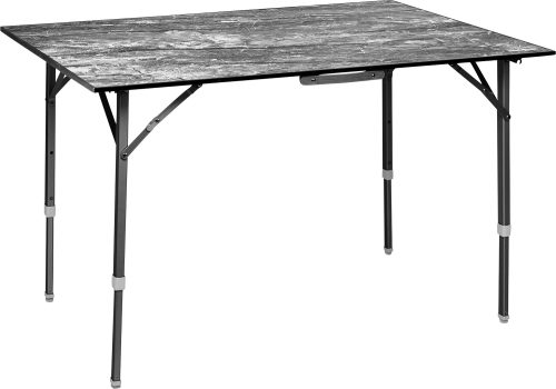 Brunner Campingtisch Elù Duplit klappbar / höhenverstellbar mit Aluminiumgestell 110 x 75 cm - Klapptische