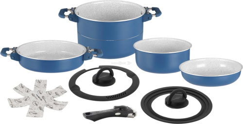 Brunner Carezza Magnetogrip 7+1 Kochtopfset mit Vacublock 8-tlg. Ø 20 cm - Kochgeschirr-Sets