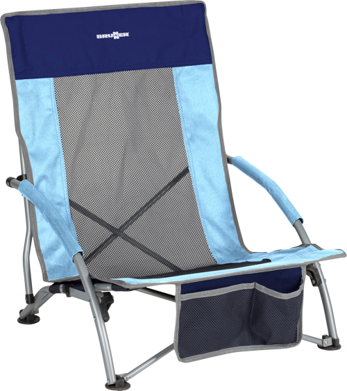 Brunner Cuba Airback Strandstuhl blau/grau - Strandstühle