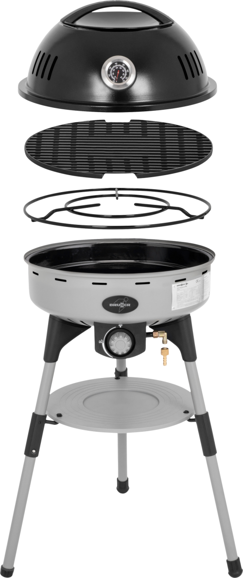 Brunner  Devil BBQruiser HT Roundgrid Gasgrill tragbar 30 mbar - Gasgrills