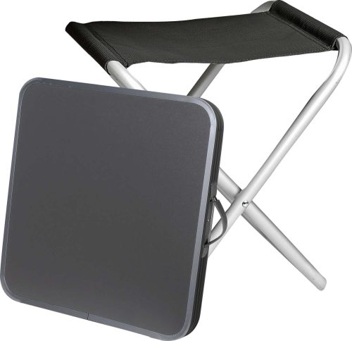 Brunner Hoggy Set Tischplatte und Hocker schwarz - Campinghocker