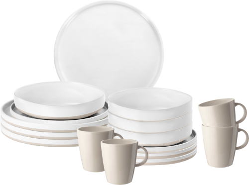 Brunner Lunch Box Geschirr-Set 16-tlg. odette für 4 Personen - Kunststoff und Melamin Geschirr-Sets