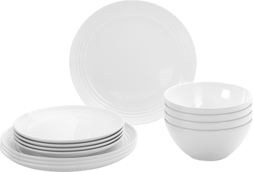 Brunner Midday Geschirr-Set 12-tlg. spherica für 4 Personen - Kunststoff und Melamin Geschirr-Sets