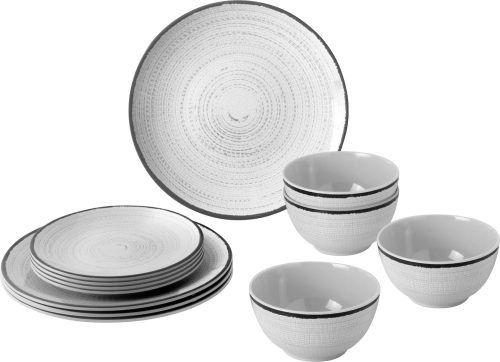 Brunner Midday Tivoli Melamin-Set 12-tlg. - Kunststoff und Melamin Geschirr-Sets
