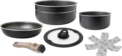 Brunner Pirate Spacemaster Ø 22 Kochset 5-teilig mit 2 Töpfen und 1 Pfanne - Kochgeschirr-Sets