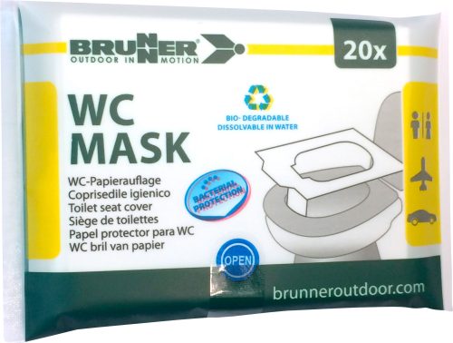 Brunner WC Mask Papierauflage für Campingtoiletten 20 Stück - Sanitärzusätze & -flüssigkeiten