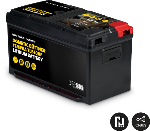 Büttner Dometic TEMPRA TLB100F Lithiumbatterie 12V/100 Ah mit integrierter Heizung - Fahrzeug-Batterien