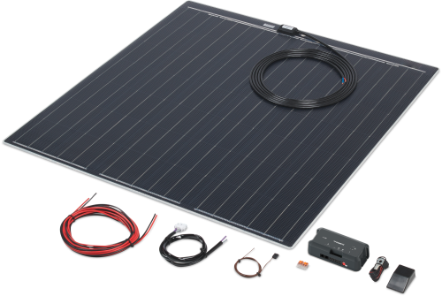 Büttner Elektronik Flat Light Q 170-1 Solaranlagen Komplettset ultraflach quadratisch 1 Modul 170 Wp - Solar-Komplettsets von Büttner Dometic