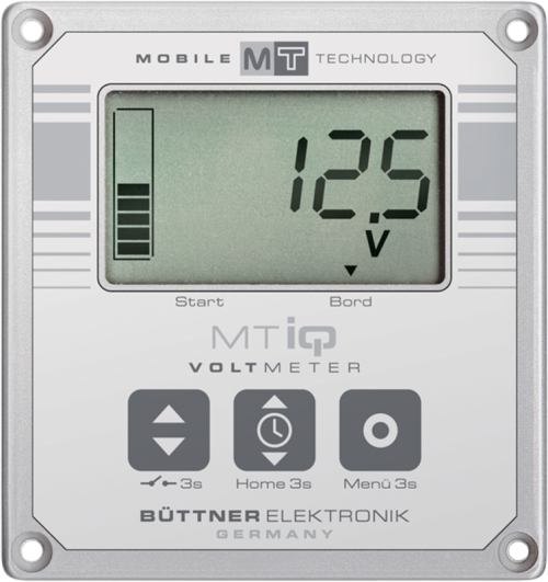 Büttner LCD Voltmeter und Zeitschaltuhr Spannungsmesser für Autobatterie - Batteriecomputer & Anzeigepanele von Büttner Dometic