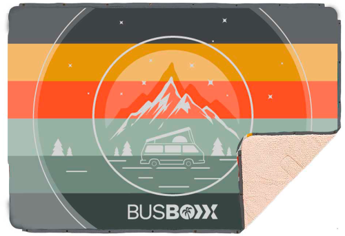 BusBoxx Campingdecke Voited Cloudtouch mit 4 in 1 Funktion Grey Explore  - Decken