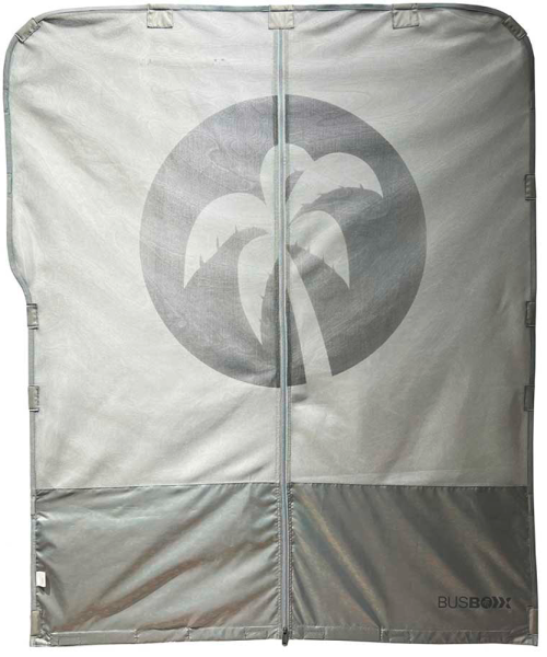 BusBoxx Moskitonetz Schiebetür für Ford Tourneo Custom / Transit Custom Modell 362 Grau - Insektenabwehr & Mückenschutz