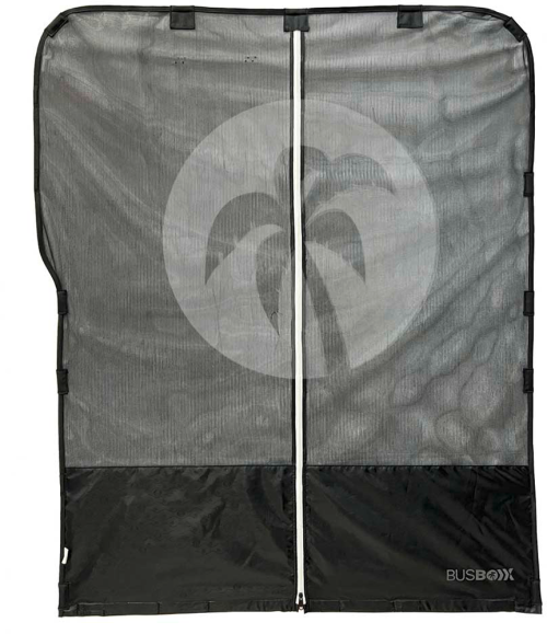 BusBoxx Moskitonetz Schiebetür für Ford Tourneo Custom / Transit Custom Modell 362 Solid Black - Insektenabwehr & Mückenschutz