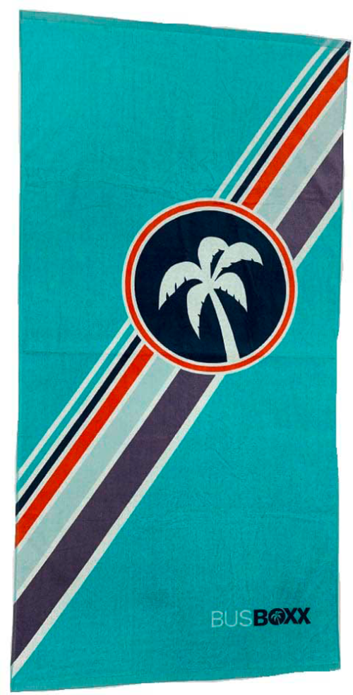 BusBoxx Strandtuch aus Baumwolle 160 cm x 80 cm Blau  - Outdoor Zubehör