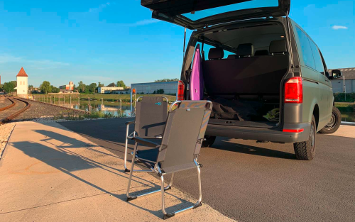 BusBoxx chairBOXX mit 2 Stühlen VW T5 / T6  Campingstuhlmodul - Ausbauboxen & Campingboxen