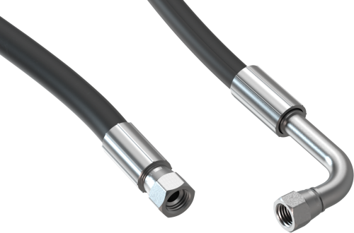 CAMPKO 67R-01 Class 1 LPG Füllschlauch 0,50 m Hochdruck 30 bar 90 Grad gewinkelt - Hochdruckschläuche