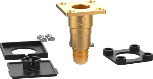 CAMPKO LPG Tankstutzen HK Flach W21,8 x 1/14 auf LPG Füllschlauch gerade - Gasadapter und -kupplung