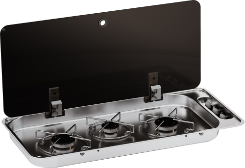 CAN 3-flammiger Gaskocher 716 x 340 x 110 mm  - Gaskocher