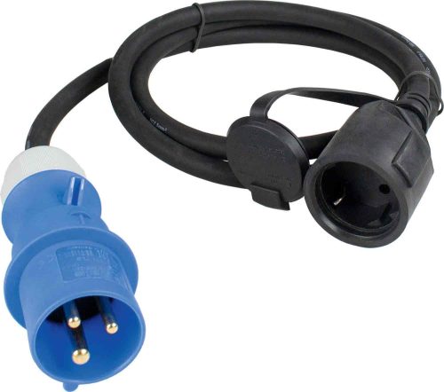 CEE-Adapterleitung 3-polig auf Schutzkontakt-Kupplung 1,5 m - CEE-Stecker & -Adapter von AS-Schwabe