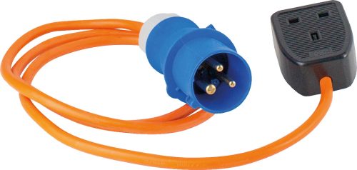 CEE-Adapterleitung CEE-Stecker 3-polig auf GB-Kupplung 1,5 m - Länderspezifsche Adapterstecker von AS-Schwabe