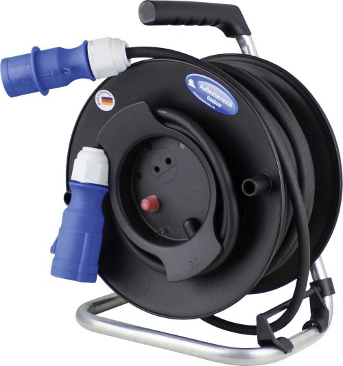 CEE-Kabeltrommel 25 m CEE-Stecker auf CEE-Kupplung 3-polig - Kabeltrommeln & Verlängerungskabel von AS-Schwabe