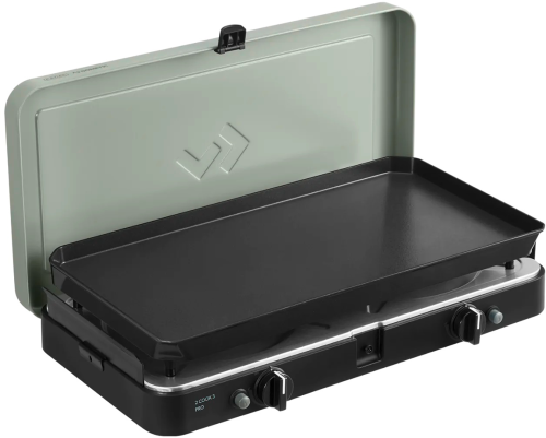 Cadac 2 Cook 3 Pro Plancha Campingkocher mit Grillplatte 2 x 2,2 kW 50 mbar - Gaskocher von Cadac Dometic