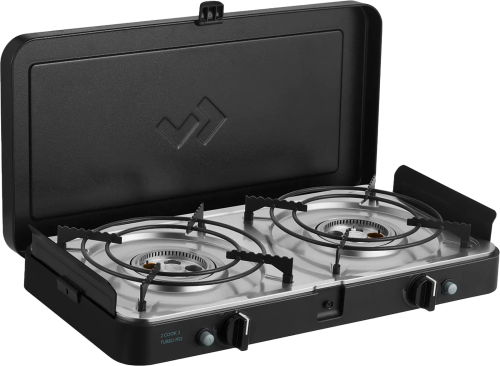 Cadac 2 Cook 3 Turbo Stove FFD 2-flammiger Gaskocher / Grill 50 mbar mit Zündsicherung - Gaskocher von Cadac Dometic