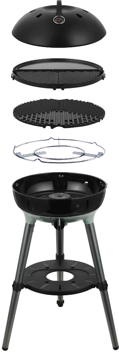 Cadac Gasgrill Carri Chef 40 BBQ Dome / Grill 2 Braai 30 mbar schwarz - Gasgrills von Cadac Dometic