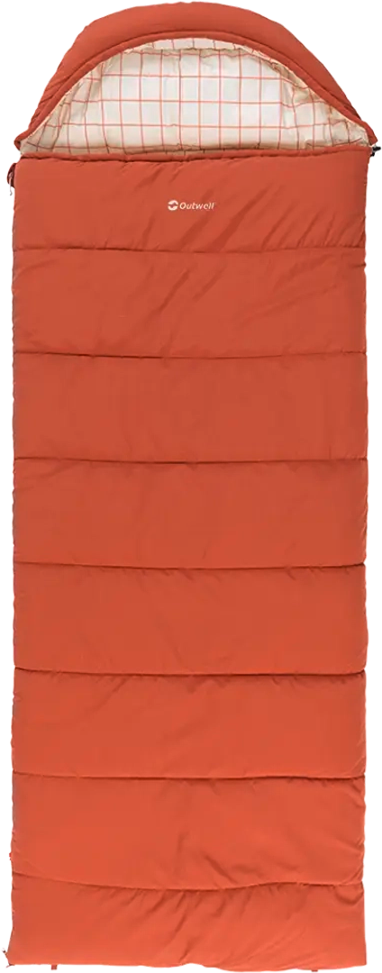 Camper Lux Deckenschlafsack rot 235 x 90 cm Reißverschluss rechts - Schlafsäcke von Outwell