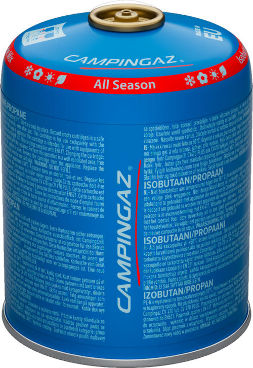 Campingaz CV 470 All Season Ventilkartusche mit Sicherheitsventil / Easy Clic kompatibel 425 g - Gaskartuschen