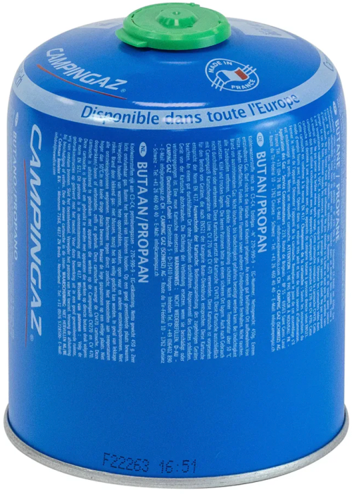 Campingaz CV 470 Plus Gaskartusche mit Sicherheitsventil / Easy Clic kompatibel 1 Stück 450 g - Gaskartuschen