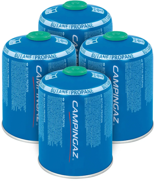 Campingaz CV 470 Plus Gaskartusche mit Sicherheitsventil / Easy Clic kompatibel 4 Stück je 450 g - Gaskartuschen