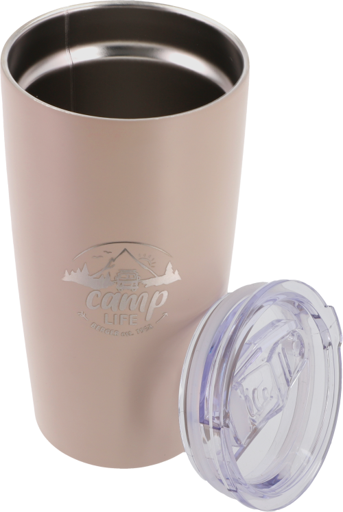 Camplife Edelstahl Thermo-Kaffeebecher 600 ml matt beige - Isolierflaschen & Isobehälter