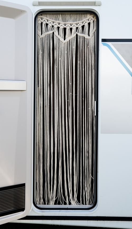 Camplife Makramee Vorhang 190 x 60 cm - Für Deko- & Designfans