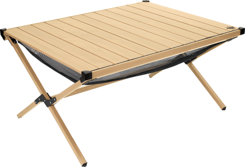 Camplife Tavira Alu-Rolltisch Bambusoptik 89 x 70 cm - Klapptische