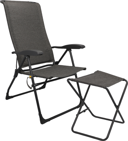 Camptime Klappstuhlset Allia mit Klappstuhl und Beinauflage - Klappstühle