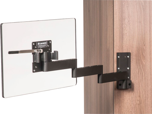 Caratec Flex CFW400AS TV-Wandhalter Aluminium mit 4 Drehpunkten schwarz 15 bis 24 Zoll - TV Halterungen