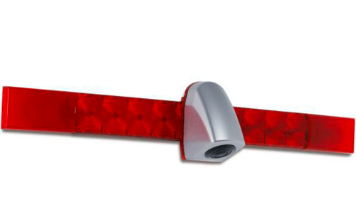 Caratec Safety CS111BLA Kamera mit dritter Bremsleuchte silber  - Rückfahrkameras & Rückfahrsysteme