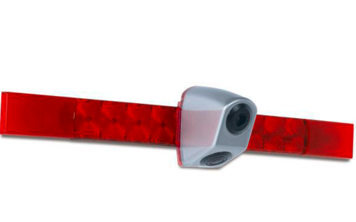 Caratec Safety CS112TBLA Twin Kamera mit dritter Bremsleuchte 15 m Anschlussleitung silber  - Rückfahrkameras & Rückfahrsysteme